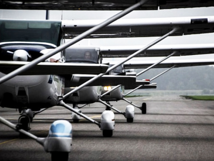 Vliegles in een Cessna