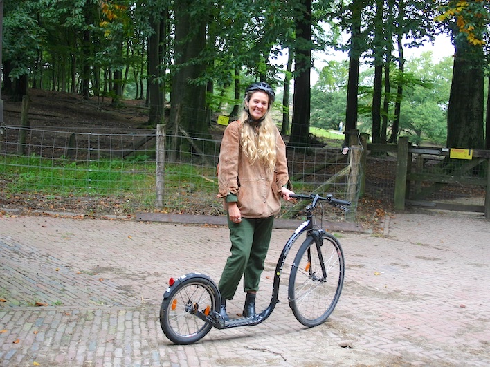 Kickbiken op de Veluwe