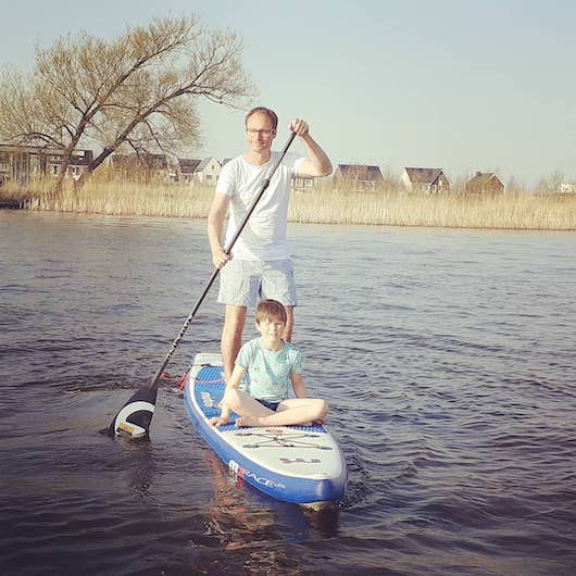 SUP boarden in Sneek